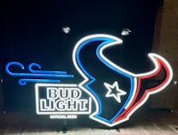 houston texans bud light neon sign